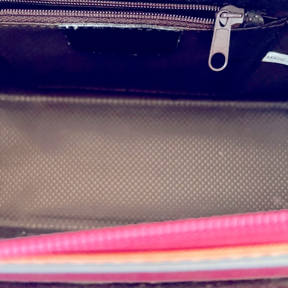 Kate Spade New York pink striped purse, matching wallet and checkbook cover - Picture 4 of 4